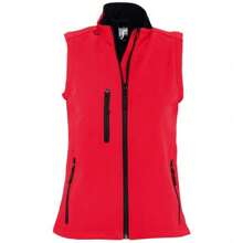 SOLS Womens/Ladies Rallye Soft Shell Bodywarmer Jacket (Red) - Rojo - Ver 1
