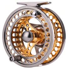 SOUGAYILANG 1pc 7/8 WT Fly Fishing Reel - Gold - View 3