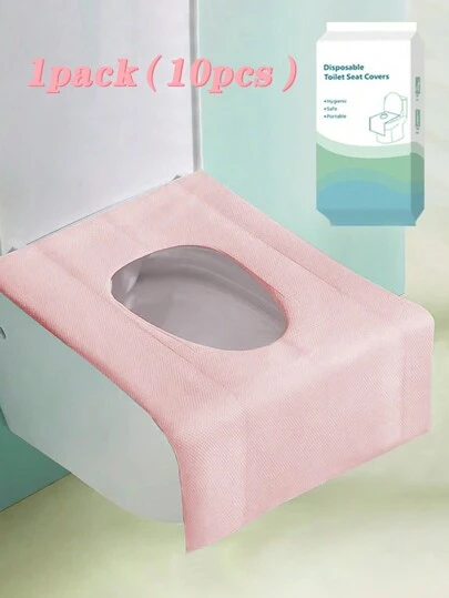 一次性可冲散纸质马桶座套，便携式旅行马桶座套，适用于成人如厕训练、飞机、公路旅行、露营、酒店、返校季