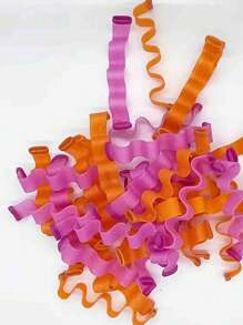 12pcs DIY Heatless Curlers - Magic Overnight Hair Styling Kit, Comfortable, Perfect For Curly Hair,Pink Accessories ,Hair Styling Tools