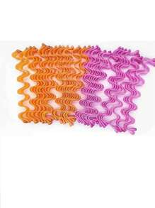 12pcs DIY Heatless Curlers - Magic Overnight Hair Styling Kit, Comfortable, Perfect For Curly Hair,Pink Accessories ,Hair Styling Tools