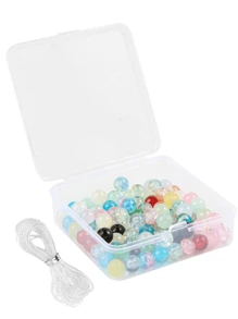 505/656 件玻璃珠首饰制作套件，48 色 8 毫米水晶珠套装，适用于手链项链耳环制作，圆珠非常适合初学者、DIY 艺术和工艺品 - 玻璃珠 - 查看 11