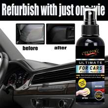 Suitable For Automotive Interior Plastics-Plastic Renovator Restore Agent Interior Dashboard Plastic Coating Renovation Plastic Renovator - Spray Head + 120ml Plastic Renovation Agent - View 1