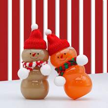 Botellas de jugo de Navidad, tarros con forma de muñeco de nieve Botellas de agua reutilizables de plástico, jarras de caramelos, botellas de leche, recipientes transparentes para hacer jugo, beber Botellas vacías con mini bufandas para fiestas de Navidad, leche, té, bebidas 500ml Decoraciones de Navidad, Regalos de Navidad, Papel de regalo de Navidad, Artículos para fiestas de Navidad, Bolsas de regalo de Navidad, Etiquetas de Navidad - Multicolor - Ver 11