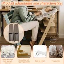 1 Pair Stokke Tripp Trapp High Chair Compatible Telescopic Scooter Set (Various Colours) - Mint Green - View 3