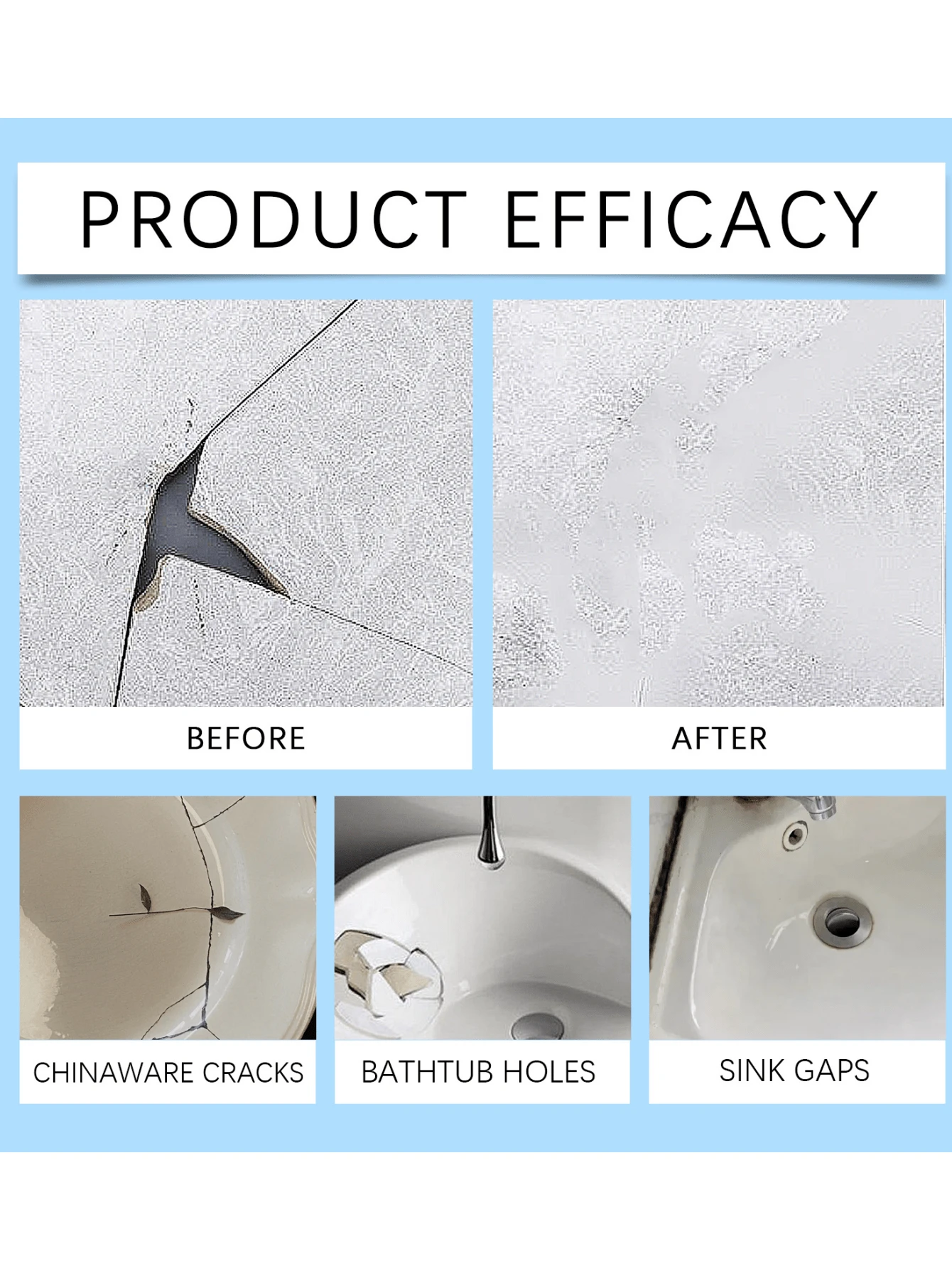 Tile Repair Adhesive Set Tile Bathtub Shower Repair Scratch Crack