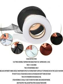 1 Rolle 59 Meter Bügelvlies, doppelseitiges Näh-/Bügelklebeband für Kleidung, Hosen, Jeans, Kleider Modifikation