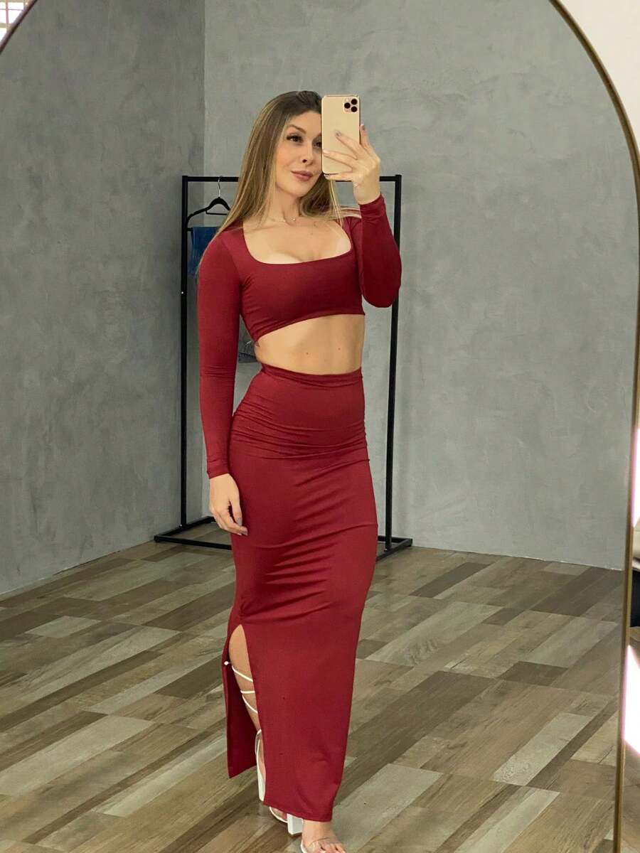 GRINGA SET - Burgundy - View 1