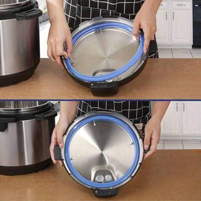 1 pieza Junta de sellado para olla a presión Instapot de 6 qt - Anillo de junta de silicona de repuesto para ollas a presión programables Instapot de 6 cuartos - Recambios de goma para Insta-Pot e accesorios de Insta Pot aptos para modelos de 5 y 6 qt