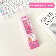 1 套文具 5 件/套，卡通宇航员设计，铅笔，尺子，卷笔刀，橡皮擦，学习用品礼物 - 彩色 - 查看 14