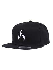 1pc Men's Outdoor Flame Design Snapback Cap,Sports Hip-Hop Cap, Baseball Game Fits,Basketball,Fall Fits,Sports Style,90's Outfit,Bright Colors,Adjustable Outdoor Sun Protection Casual Cap For Travels, Parties And Beach,Ideal For Gifts Halloween - Solid Color - View 3