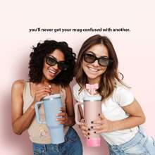 Set de 5 accesorios para tazas de 30oz y 40oz, decoraciones con iniciales para tumblers, que incluye tapa y funda de silicona para pajita, tapa a prueba de derrames, y dije para asa