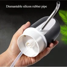 5加侖usb充電自動飲用水泵,便攜式電動飲用水壺泵,適用於2加侖水瓶,附2個矽膠套