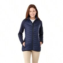 Elevate Womens/Ladies Banff Hybrid Insulated Jacket (Navy) - Navy Blue - View 3