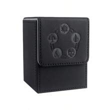 交易卡牌收纳盒，版权设计，卡片收纳盒可容纳 100 多张单独包装的卡片，带强力磁铁的 PU 皮革盒，适用于 Magic TCG CCG 扑克牌 - 彩色 - 查看 2