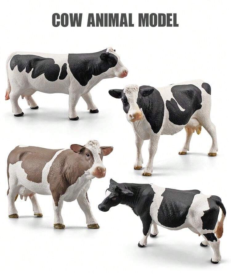 Brinquedos de Modelo de Animais de Fazenda Realistas - Vacas | SHEIN Brasil