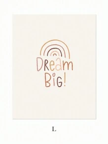 6 PCS Bohemian Canvas Print Alphabet Wall Art Painting Love Poster Rainbow Wall Picture Beige Canvas Painting Sunshine Art Poster Nursery Wall Decor Poster Kids Bedroom Wall Decoration No Frame