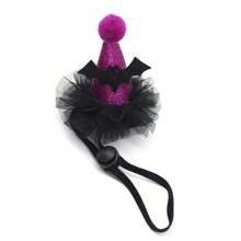 Pet Hat, Suitable For Small Dogs And Cats,Halloween Pumpkin Bat Dog Hat, Party Holiday Decoration Headwear 1pc - Multicolor - View 8