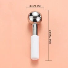 1 pieza Bola de hielo para la cara, Rodillo facial de acero inoxidable, Masajeador facial y ocular, Barra congeladora facial, Herramientas para el cuidado de la piel, Regalos para mujeres, Belleza, Productos para el cuidado de la piel, Spa, Autocuidado, Herramientas para el cuidado de la piel, Cuidado facial, Suministros para esteticistas, Masaje, Herramienta de masaje facial, Rodillo facial, Rodillo de hielo, Rodillo de hielo para la cara