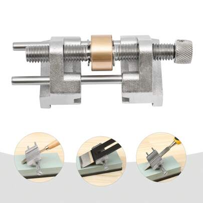 YUNRUX Honing Guide, Grinding Aid For Chisel Sharpening With Brass Roller, Stainless Steel Hand Tool For Plane Blade, Flat Chisel, Edge Sharpening