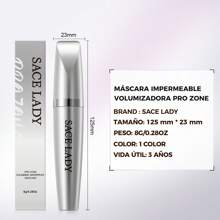 Sace Lady Mascara Para Pestañas Prueba Maquillaje Negro - Negro - Ver 8