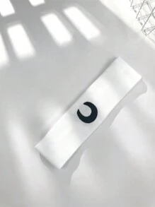 1 件/2 件男女通用针织刺绣月亮和星星图案时尚运动头带，吸汗头巾，街头潮流发饰头巾头带吸汗带，发带 - 彩色 - 查看 13