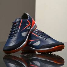 Society Football Boots Stitched Sole Does Not Come Off Synthetic Grass Best Quality - Orange - View 4