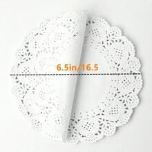100pcs, White Paper Doilies, Disposable Paper Lace Doilies For Food Decorative Doilies Placemats For Table Wedding Birthday Cakes Desserts Food Decoration - Assorted Sizes (Round Rectangle Oval Heart) Air Fryer Kitchen Air Fryer Liners Air Fryer Paper Airfryer Air Frier - White - View 15