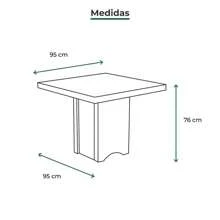 Comedor Foster 4 sillas - Gris - Ver 5