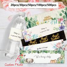 In ảnh tùy chỉnh 20/30/50/100/500 chiếc, Tùy chỉnh đám cưới, Cá nhân hóa nhãn dán, Nhãn dán trang trí bình nước, In hình ảnh tùy chỉnh, Nhãn dán trang trí tiệc, Thiết kế cá nhân, Thích hợp cho lễ rửa tội cho em bé, Đám cưới, Cầu hôn, Kỷ niệm, Tốt nghiệp, Tiệc sinh nhật và các đồ trang trí ngày lễ khác, Bề mặt chống nước, Trang trí, Có thể tái sử dụng, Đa chức năng, Hiện đại, Nhiều màu sắc, Dễ thương, Cổ điển, Công nhân, Khách hàng, Dành cho doanh nghiệp/Công ty/Văn phòng, Dành cho trường học, Trở lại trường học, Đồ dùng học tập - Nhiều màu - Xem 1