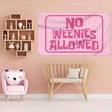 No Weeds Allowed Flag, 3x5 Ft, 100% Polyester Material, Durable, Flag With 4 Brass Grommets, Suitable For Indoor And Outdoor Decoration - Pink - View 4