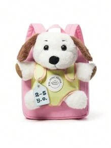 Mochila de Boneca de Cachorrinho Fofo com Zíper para Meninas e Meninos Crianças, Mochila Escolar Leve Mochila Bolsa Escolar com Alça Ajustável para Crianças do Jardim de Infância, Estudantes do Ensino Fundamental e Médio, Mochila de Notebook Viagem Kawaii, Mochila Casual À Prova D'água, Boneca de Desenho Animado Pode ser Desmontada, Mochila Essencial para Férias de Verão, Opção de Cores Diversas