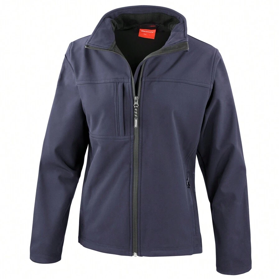 Result Womens Softshell Premium 3 Layer Performance Jacket (Waterproof, Windproof & Breathable) (Navy Blue) - Navy Blue - View 1