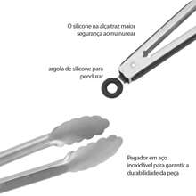 Stainless Steel Food Tongs Professional Barbecue Tongs 40cm - 黑色 - 查看 6