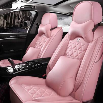 Universal Faux Leather Car 5 Seat Covers Full Set Protector For SUV Sedan Truck,Car Seat Cover Full Set, C0103
