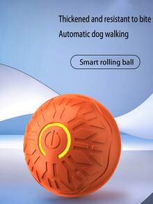 1 件宠物电动跳球自动逗狗发光滚动球猫狗玩具自弹高耐咬球弹力球 - 彩色 - 查看 7