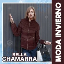 Chamarra Mujer Dama Capitonada Nueva Temporada - Rojo violeta - Ver 2