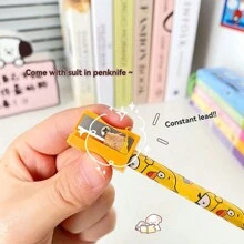 1 套文具 5 件/套，卡通宇航员设计，铅笔，尺子，卷笔刀，橡皮擦，学习用品礼物 - 彩色 - 查看 9