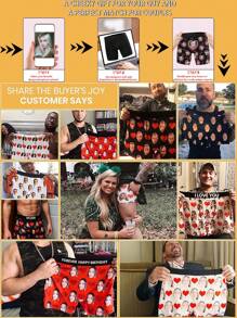 1 pieza, Calzoncillos tipo bóxer con impresión personalizada de foto divertida, ropa interior de hombre, con patrón personalizado de foto de cabeza, de tela elástica y suave, regalo ideal para fiestas, cumpleaños, Día de San Valentín, perro adorable, estilo sencillo, divertido, acogedor, personalizado, único, regalos personalizados para hombres/mujeres, regalo ideal para él, novio, amigos, para bodas, fiestas, aniversarios, cumpleaños