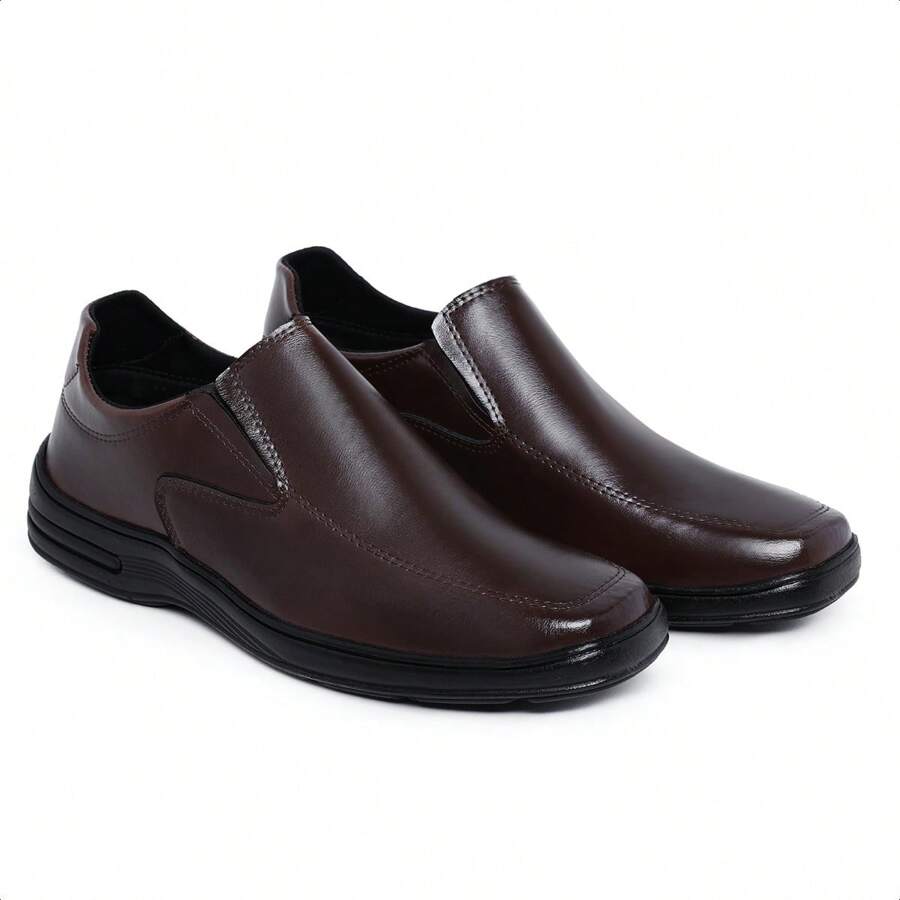 Antistres Men's Comfort Dress Shoes - Coffee Brown - View 1