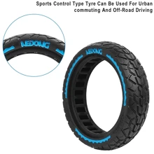 Neumáticos sólidos todoterreno de 8,5 pulgadas 8,5x2,0 para scooter eléctrico Mi M365/Pro/Pro2/Mi3/1S, neumático a prueba de pinchazos, resistente al desgaste y con amortiguación de choques, sin cámara