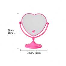 Miniso Barbie Sunshine Glimmer Series Double-Sided Compact Mirror - Rose Red - View 7