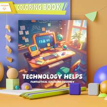 1 本万圣节和圣诞节创意精美绘画册，成人艺术涂鸦素描本，适合成人涂鸦和缓解压力绘画、放松、礼物、生日派对，厚画纸，20*20 厘米 - 彩色 - 查看 15