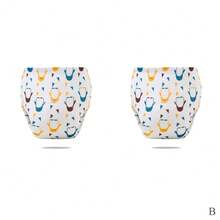 2pcs/Set Baby Potty Training Pants Reusable Cloth Diapers Breathable Summer Underwear Baby Shower Family Decorations Gifts - Multicolor - View 13