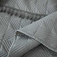 3 件流苏格子羽绒被套套装，1 个羽绒被套 + 2 个枕套，亲肤透气柔软舒适（1 * 羽绒被套 + 2 * 枕套，无被子和枕芯）