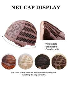 One Piece Pink Lolita Long Natural Curly Wig, Center Parted Wig, Light Pink 30-Inch High Temperature Resistant Synthetic Machine Wig Often Natural Smooth And Realistic Cos Wig Holiday Party - Baby Pink - View 11