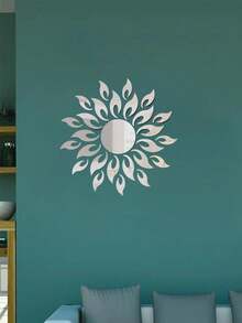 27 件/1 套亚克力太阳装饰贴纸 3D 镜面墙贴 中心圆 11 厘米 可拆卸 适用于家居墙壁装饰贴纸 - 彩色 - 查看 4