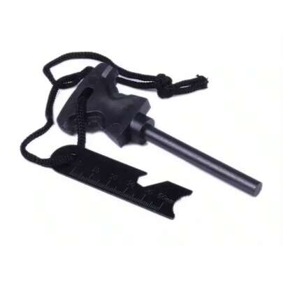 Pedernal 3 en 1 c/regla y destapador para campismo Mayoreo + Regalo SN087