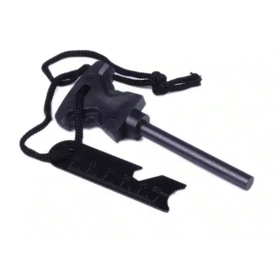 Pedernal 3 en 1 c/regla y destapador para campismo Mayoreo + Regalo SN087 - Negro - Ver 1