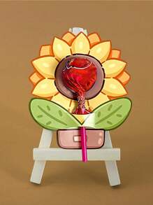 50pcs Party Decor Sunflower Candy Decoration Paper Cards Valentine Day